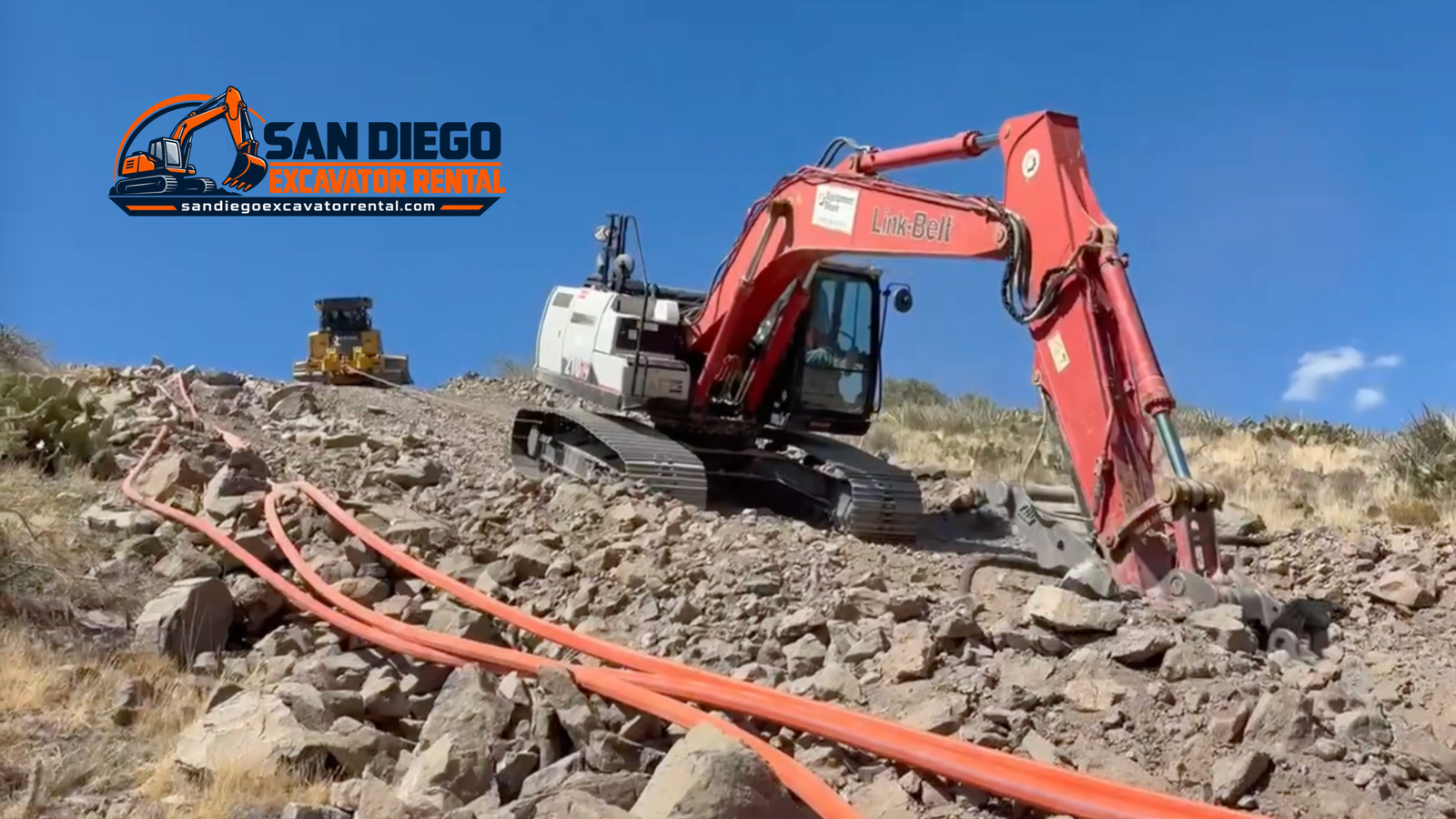 Excavator equipment for construction and site preparation